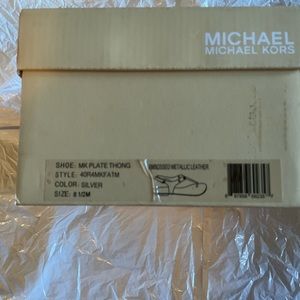 MK SILVER WOMENS SANDALS